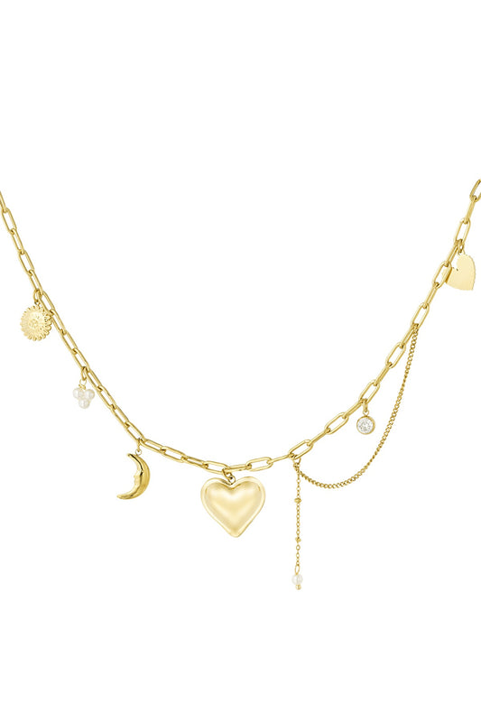 Bedelketting Love | Goud