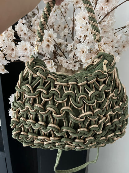 Valentina Bag | Green/Gold