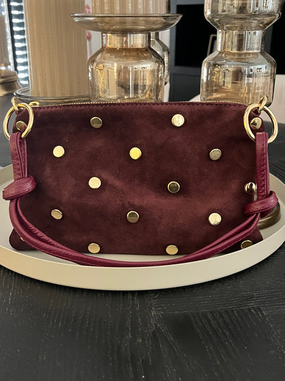 Chiara Studded Bag | Bordeaux