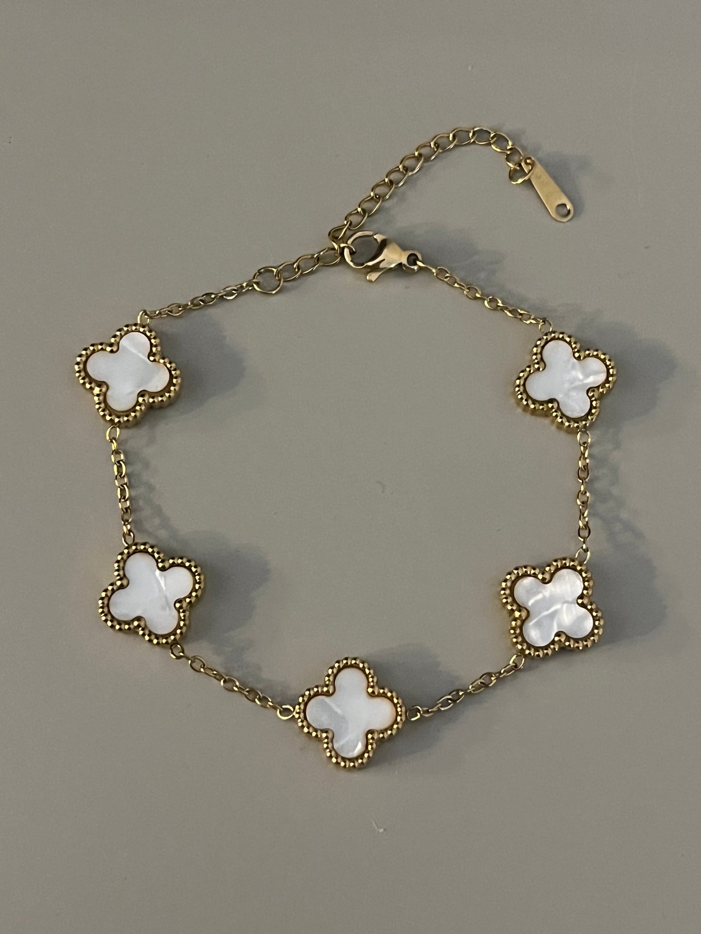 Bracelet Clover Big | White