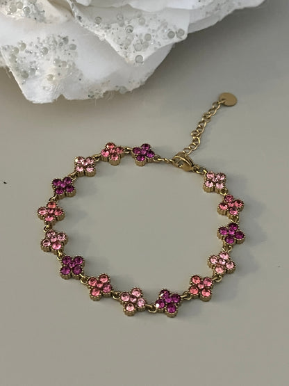 Klaver Armband | Pink