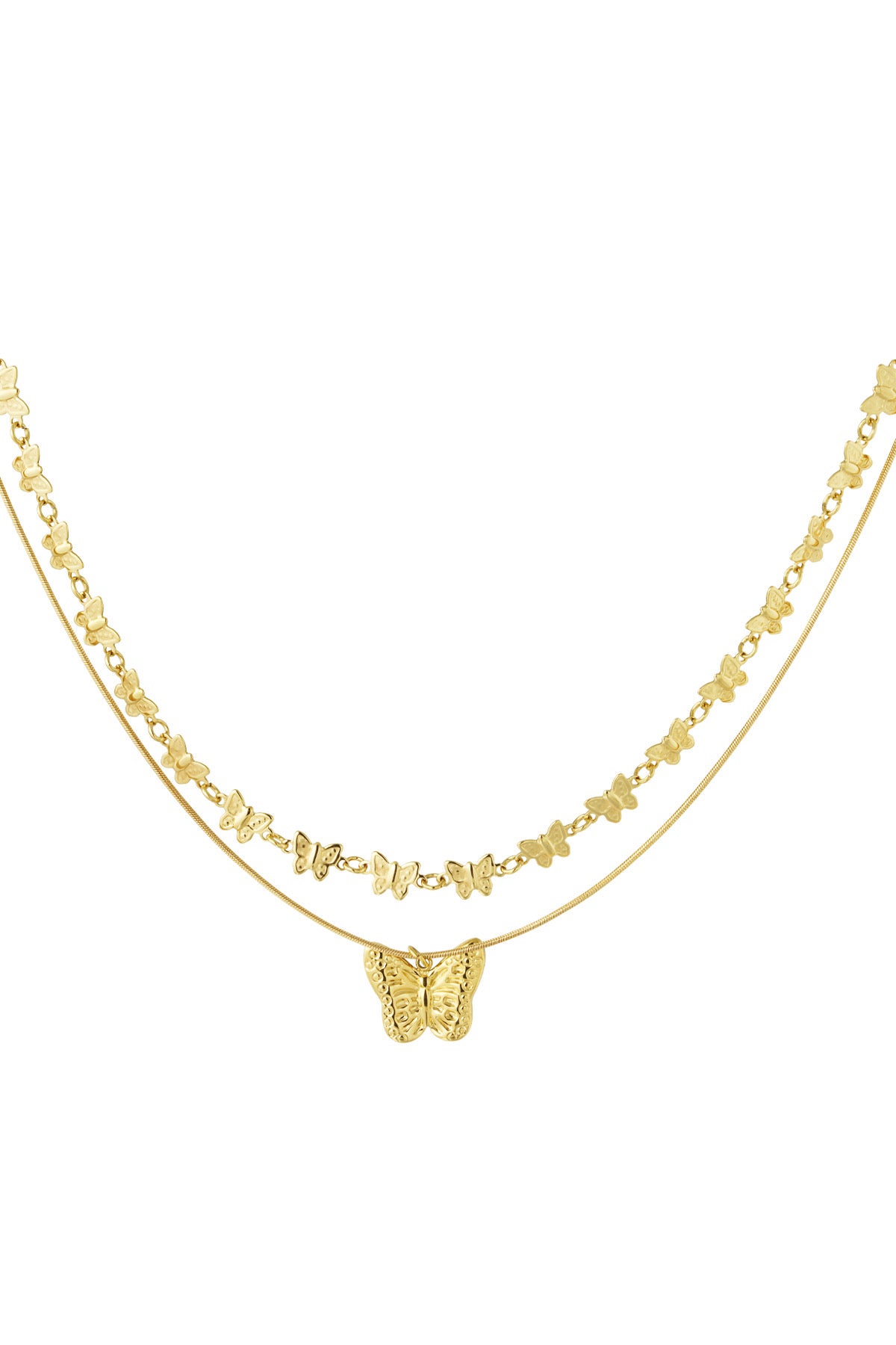 Ketting Vlinders | Goud