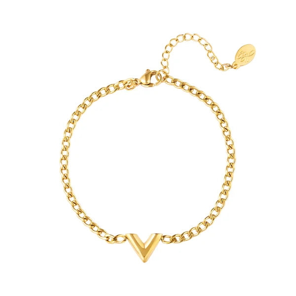 V Bracelet | Goud