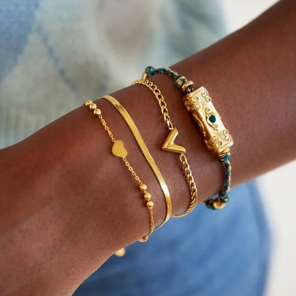 V Bracelet | Goud