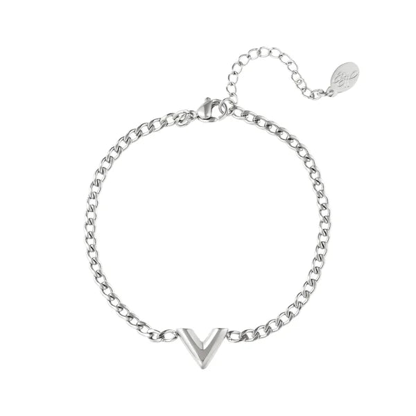 V Bracelet | Zilver