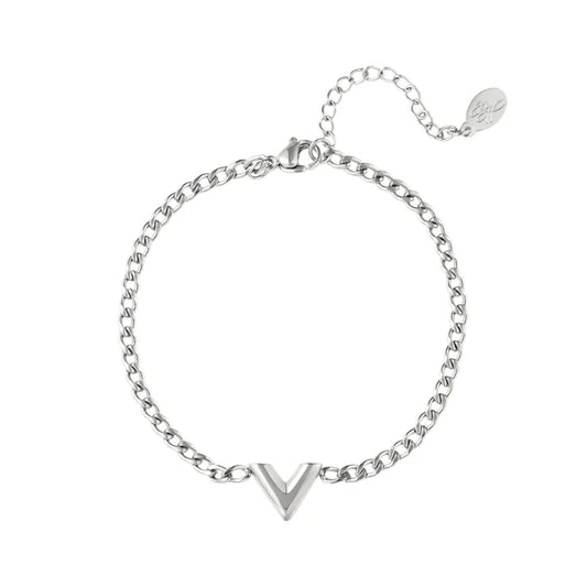 V Bracelet | Zilver