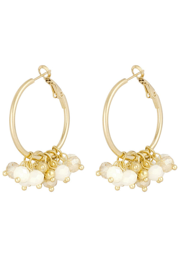 Lizzy Earrings White