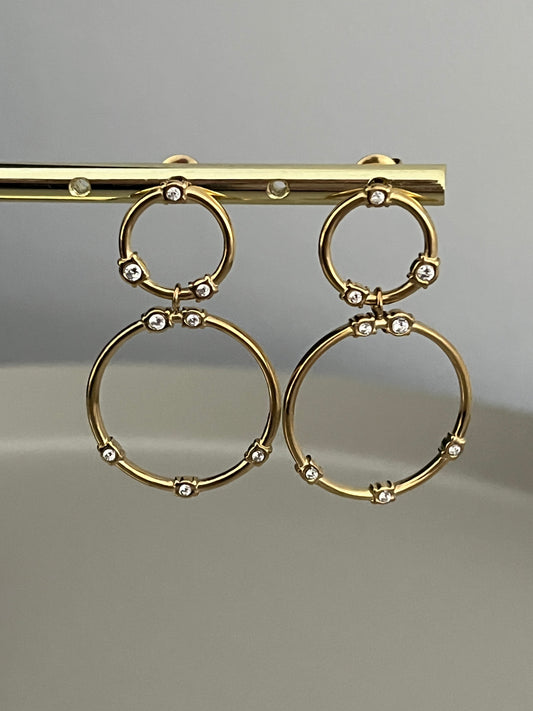 Oorbellen Danique Strass