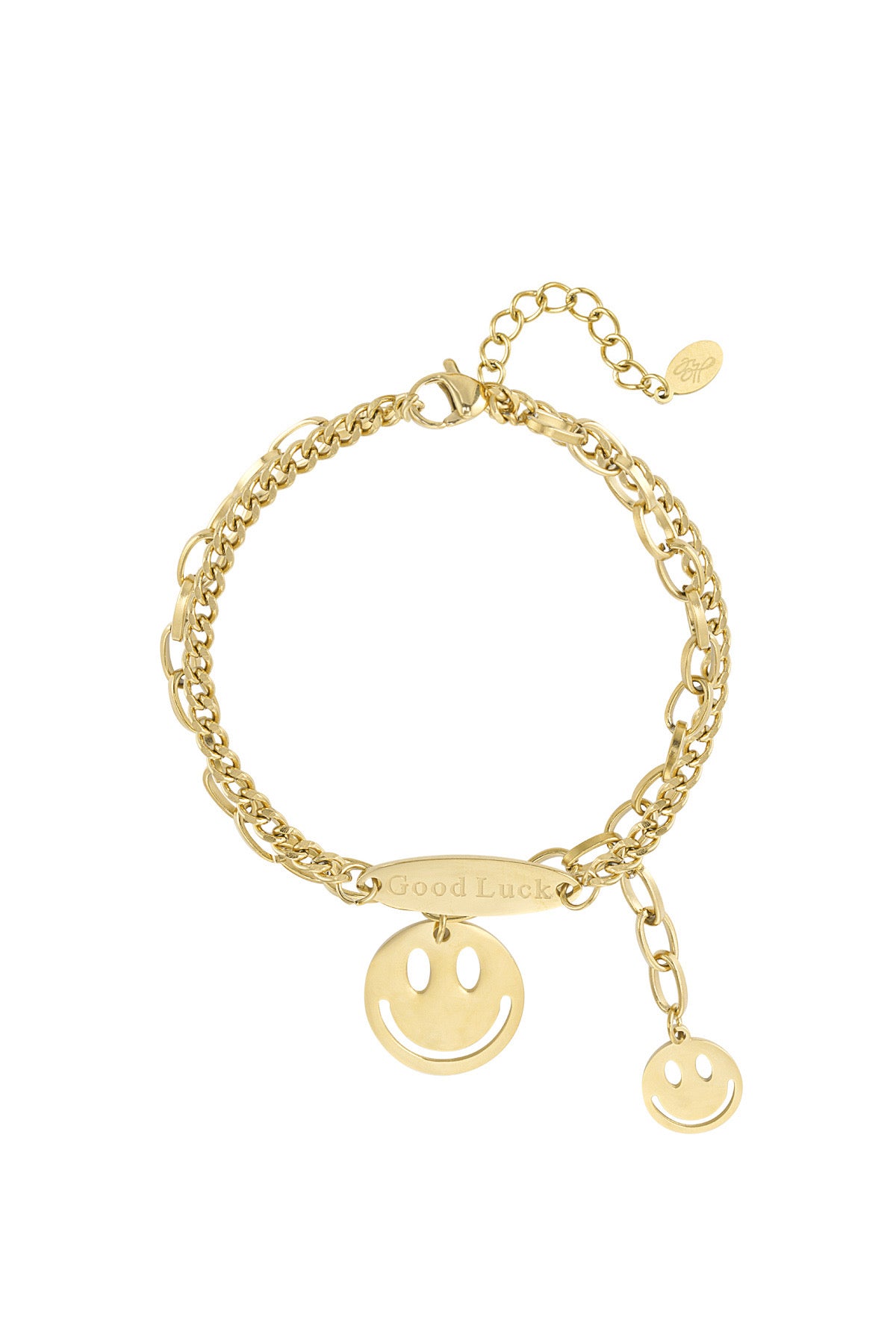 Smiley Armband | Goud