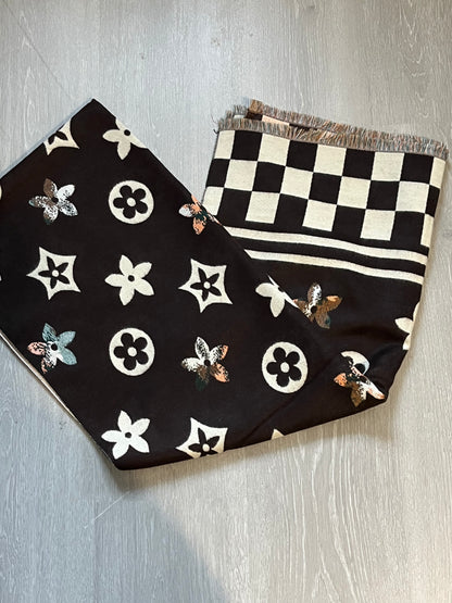 Sjaal Livia | Donkerbruin