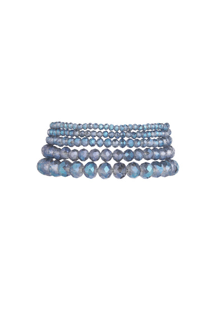 Bracelet Crystal Beads | Blue