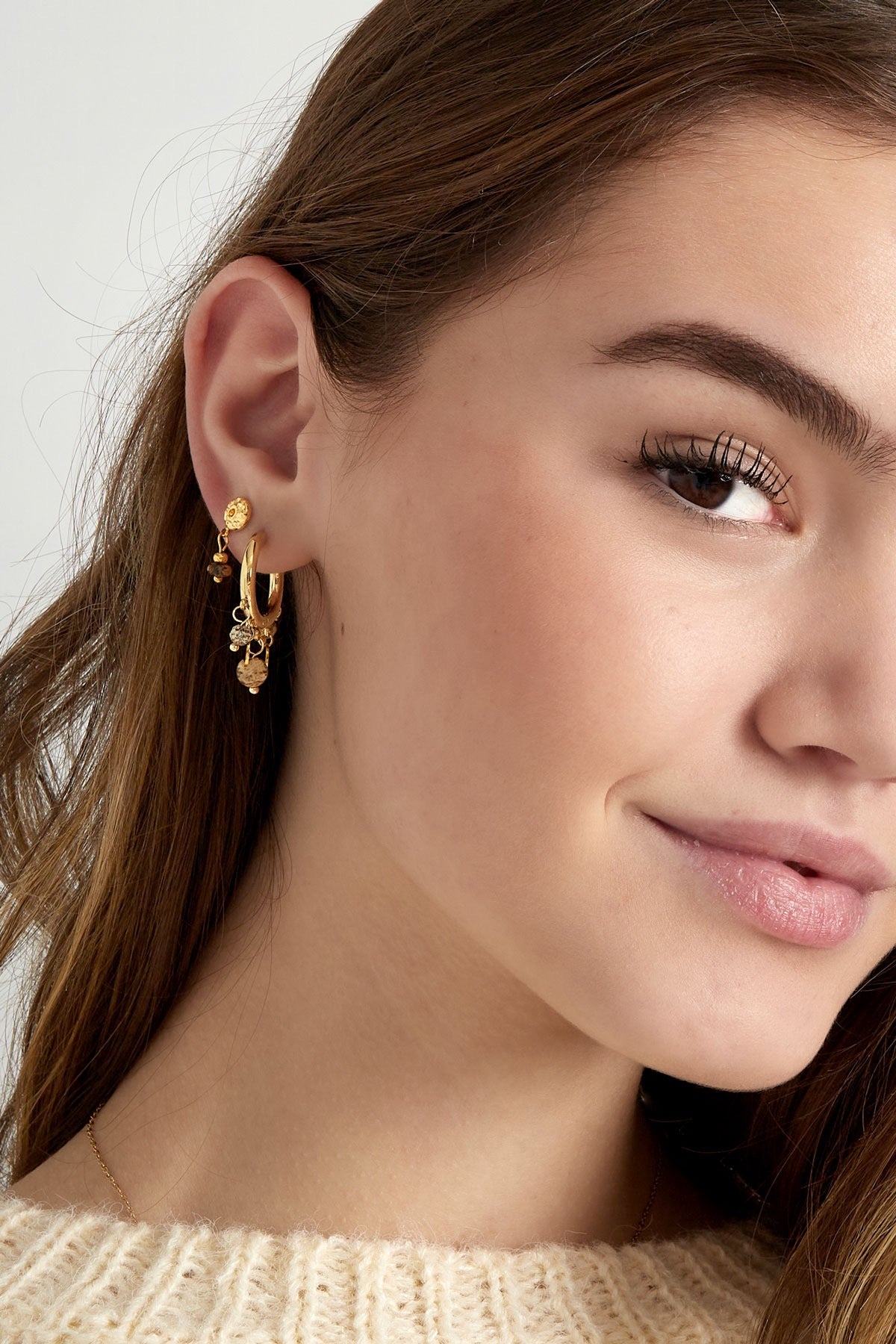 Oorbellen Coins | Zwart