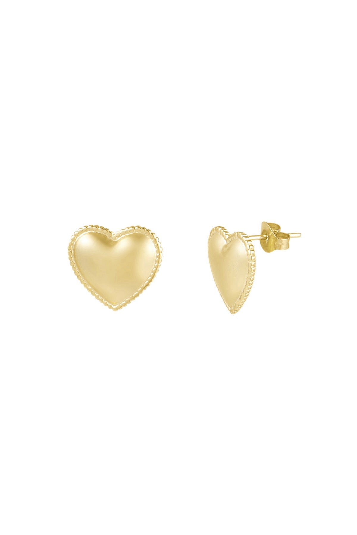Small Heart Studs Oorknoppen | Goud