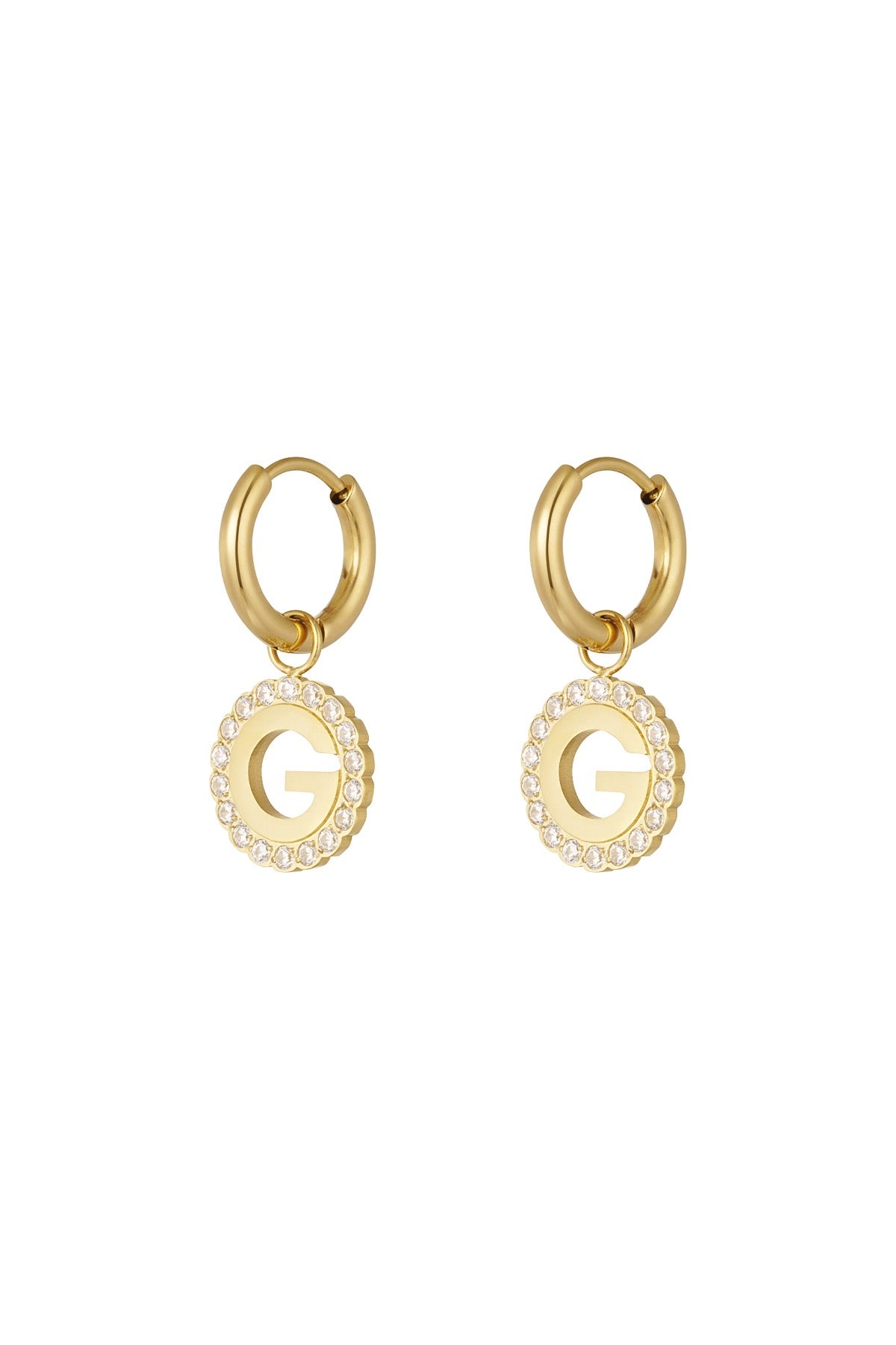 Gigi Strass Earrings | Gold