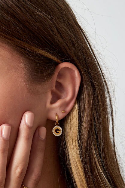 Gigi Strass Earrings | Gold