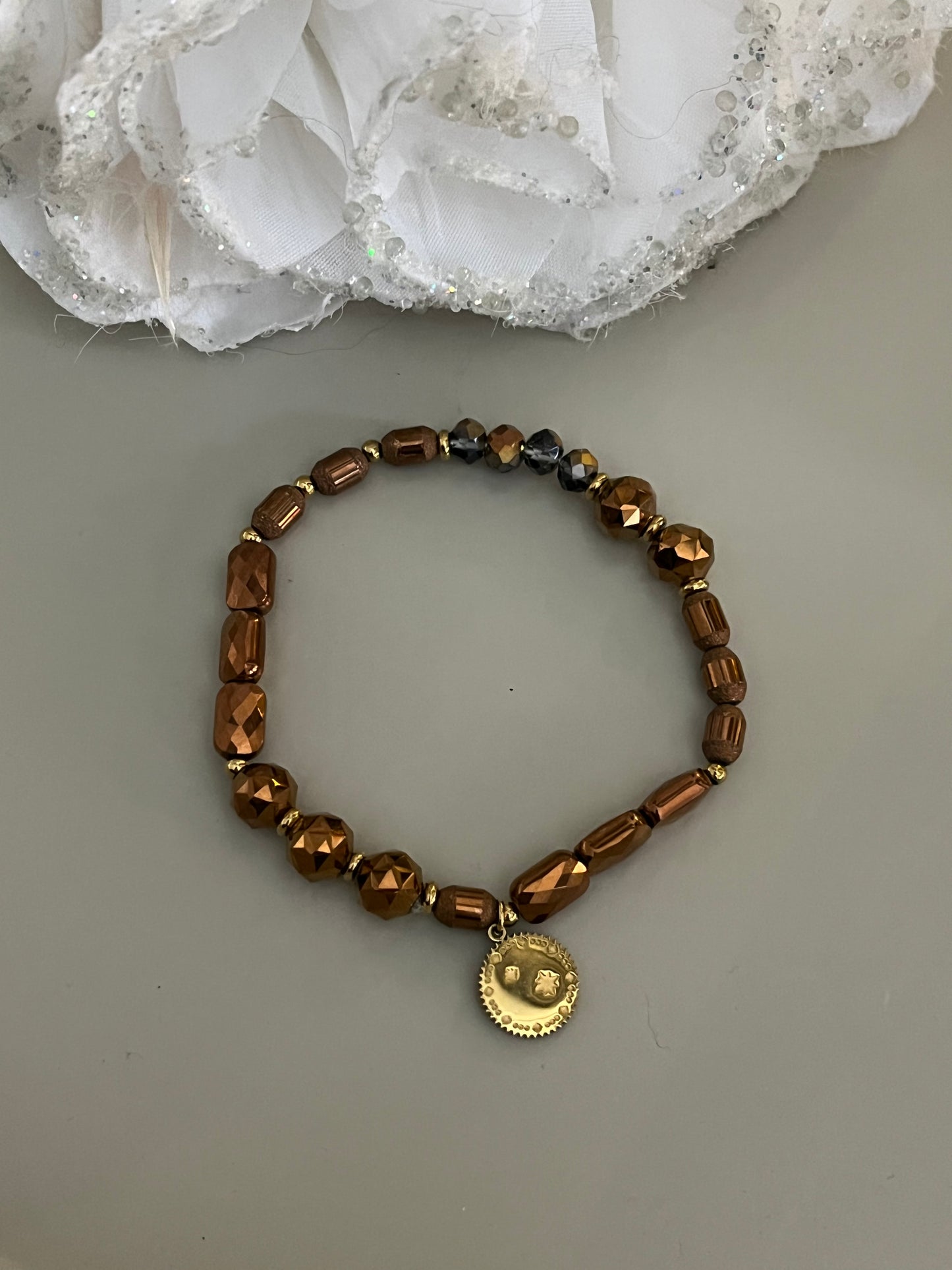 Armband Coin Brown