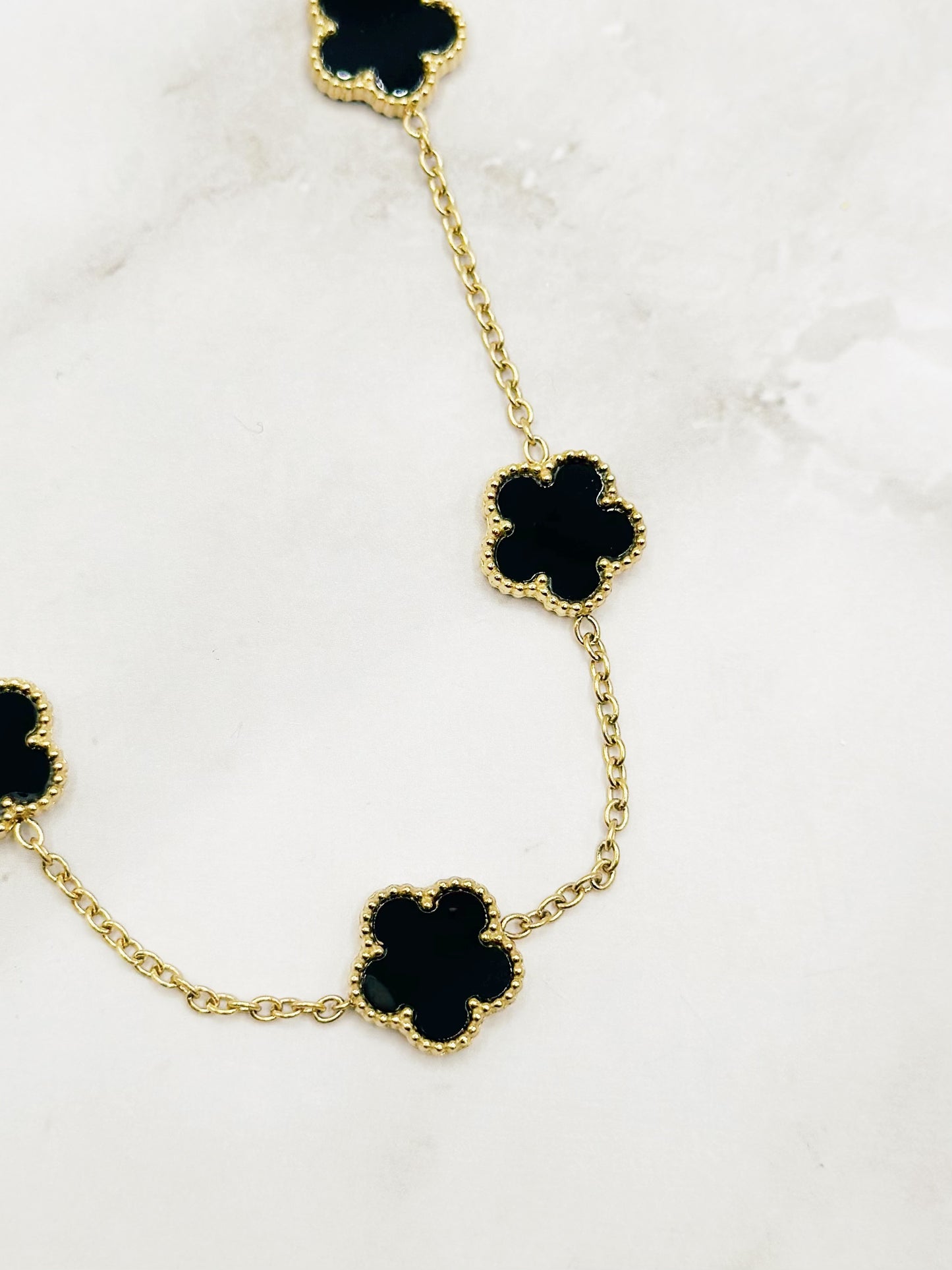 Ketting Black Flower