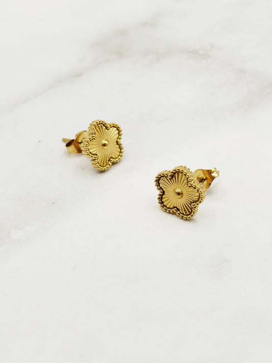 Earrings Gold Flower