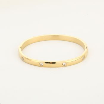 Diamond Bangle | Goud