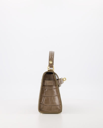 Grace Croco Bag | Taupe