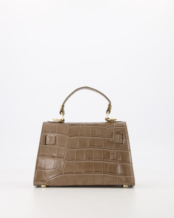 Grace Croco Bag | Taupe