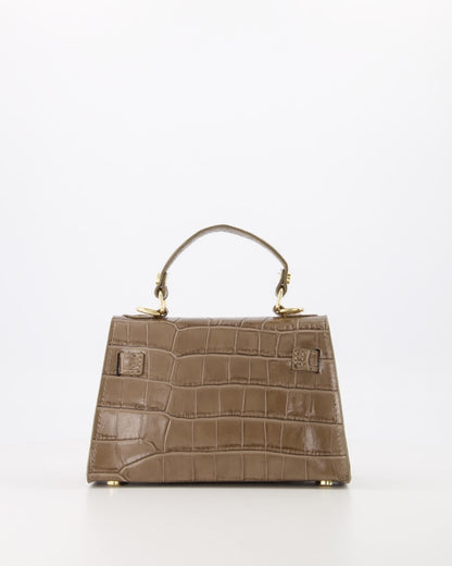 Grace Croco Bag | Taupe