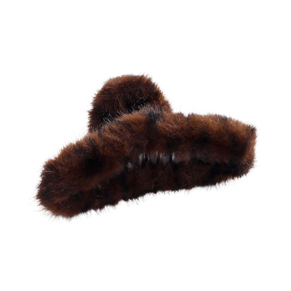 Haarklem Fluffy Luipaard Bruin
