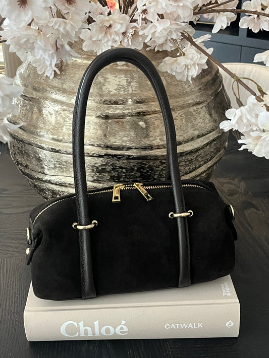 Rosanna Bag Suede | Donkerbruin