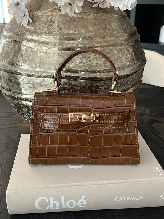 Grace Croco Bag | Bruin