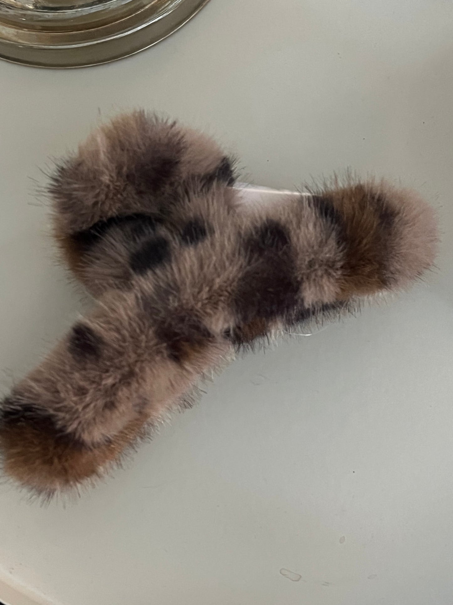 Haarklem Fluffy Luipaard Bruin