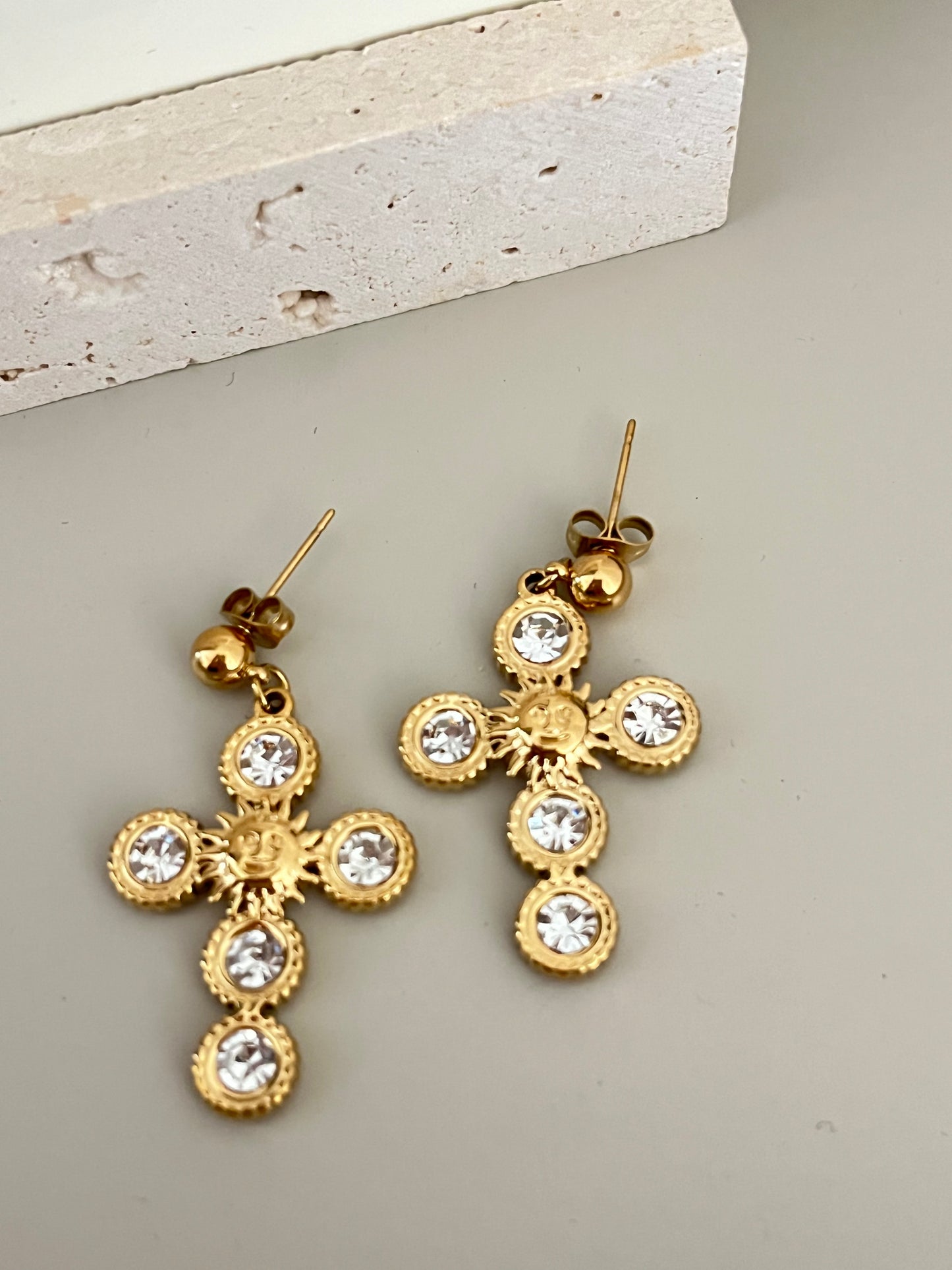 Sunny Cross Earrings