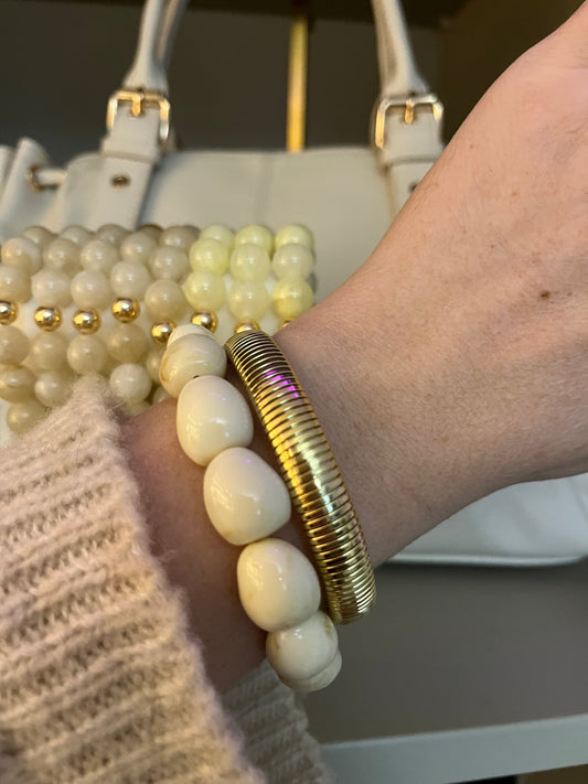 Ivy Bracelet | Beige