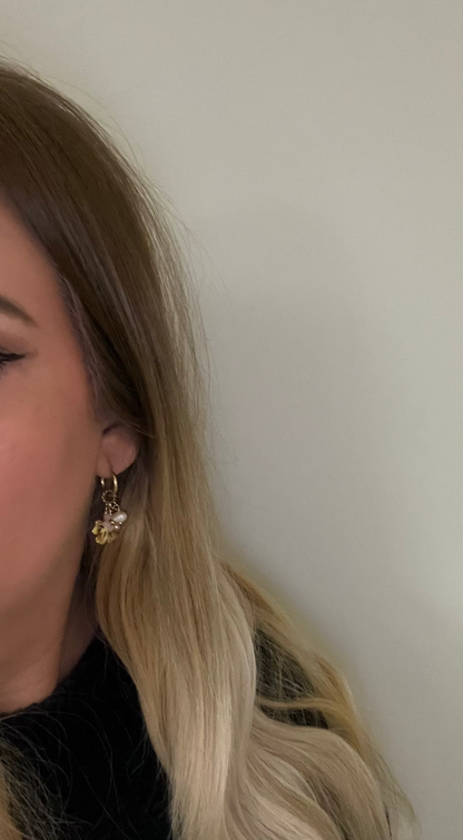 Flower Pearl Earrings | Roze