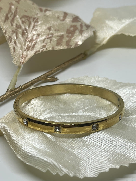 Diamond Bangle | Goud