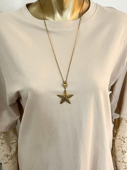 Long Star Necklace