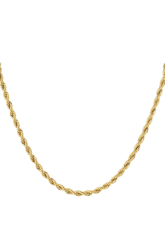 Twisted Necklace 4,5 mm | Lange ketting