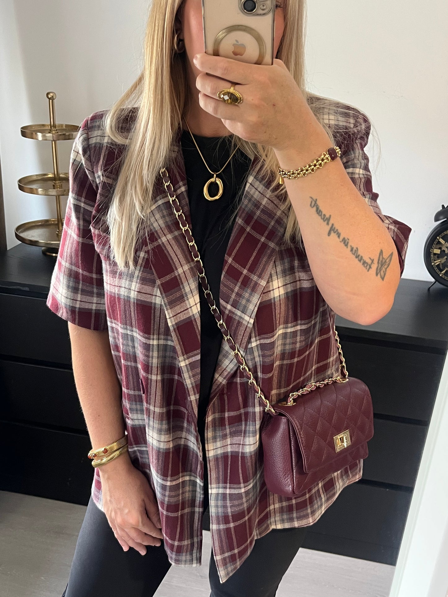 Audrey Bag Small | Bordeaux