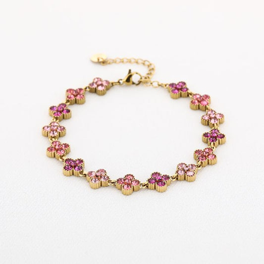 Klaver Armband | Pink