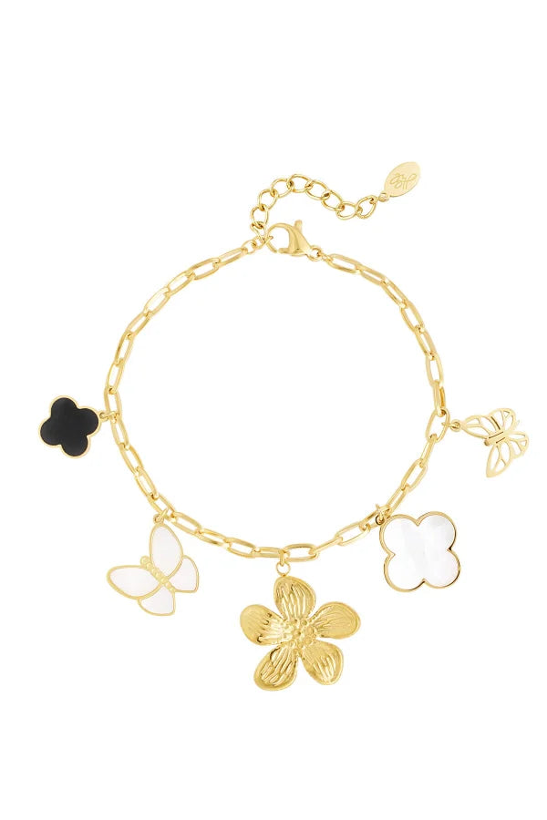 Bedelarmband Flower