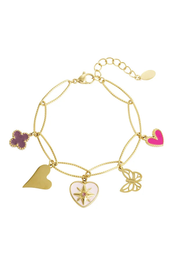 Bedelarmband Lovely Butterfly