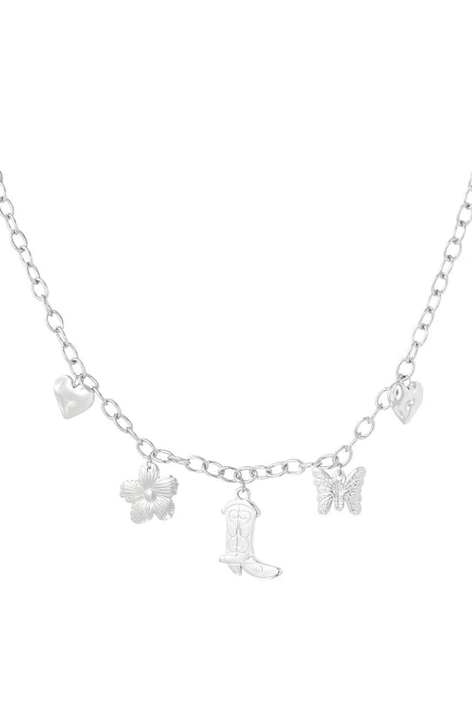 Charm Adventure Necklace | Zilver